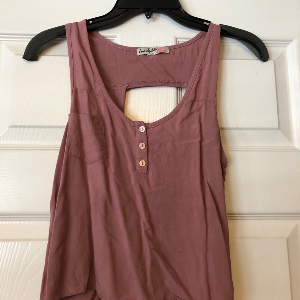 Blush tank top